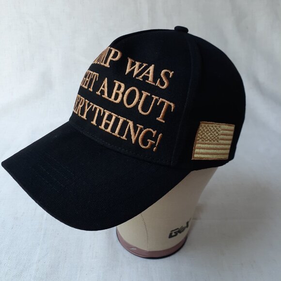 New Trump Was Right About Everything - 45-47 - Black Baseball Cap - Adjustable F - Picture 6 of 11